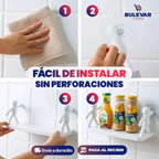 2X1 ESTANTE DE BAÑO ORGANIZADOR ADHESIVO